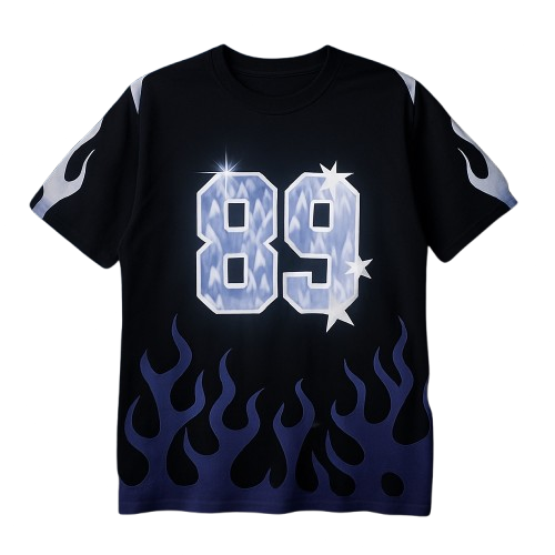 Amical Blaze T-Shirt (V1) - Black & Blue, Size M back