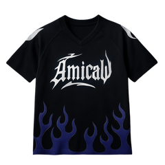 Amical Blaze T-Shirt (V1) - Black & Blue, Size M