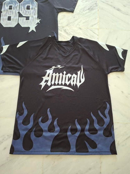 Amical Blaze T-Shirt (V1) - Black & Blue, Size M