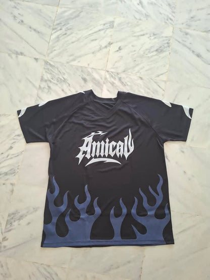 Amical Blaze T-Shirt (V1) - Black & Blue, Size M